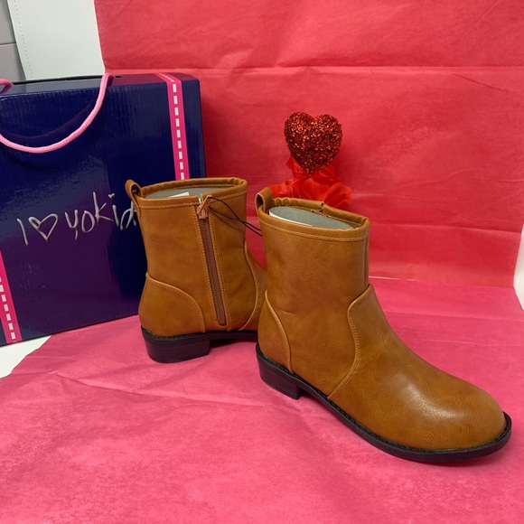 🎁LAST 1 I Love Yo Kids Andrea-05N RustColor Boots - Picture 2 of 6
